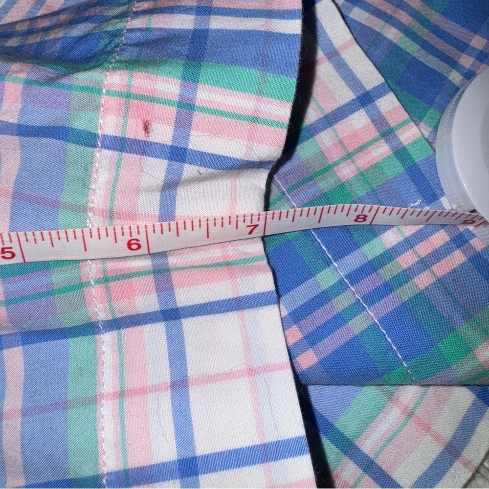 Vineyard Vines Blue and Green Plaid Men's Shorts - Picture 5 of 5